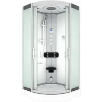 SeniorBad AcquaVapore Duschkabine Komplettdusche mit Schiebetür 90 x 90