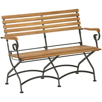 Dehner Klappbank Tegernsee, 2-Sitzer, ca. 124 x 88 x