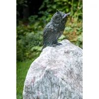 Rottenecker Bronzefigur Waldohreule auf Rosariosäule