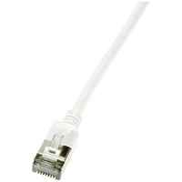 Logilink CQ9041S RJ45 Netzwerkkabel, Patchkabel CAT 6a U/FTP Weiß