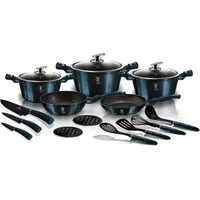 Berlinger Haus Aquamarine Topf-Set 14-tlg. 3 x Kochtopf +