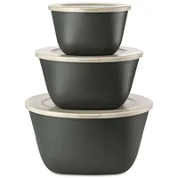 Koziol Connect BOX Stockholm, 3er SET nature ash grey