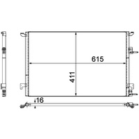 Mahle AC 589 000P Kondensator Klimaanlage