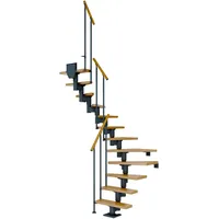 DOLLE Mittelholmtreppe Dublin Eiche Anthrazit GH bis 337 cm