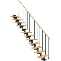 DOLLE Mittelholmtreppe Cork Buche Anthrazit GH bis 270 cm