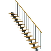 DOLLE Mittelholmtreppe Cork Eiche Anthrazit GH bis 292 cm