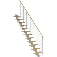 DOLLE Mittelholmtreppe Dublin Ahorn Perlgrau GH bis 315 cm