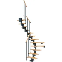 DOLLE Mittelholmtreppe Dublin Buche Anthrazit GH bis 292 cm