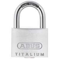 ABUS Vorhängeschloss Titalium 64TI/45 gleichschließend - Kellerschloss mit Schlosskörper