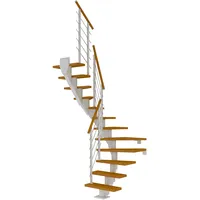 DOLLE Mittelholmtreppe Frankfurt Eiche GH bis 279 cm 1/2