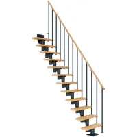 DOLLE Mittelholmtreppe Dublin Buche Anthrazit GH bis 337 cm