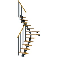 DOLLE Mittelholmtreppe Dublin Eiche Anthrazit GH bis 270 cm