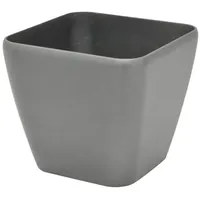Europalms Dekotopf LUNA-33, eckig, silber