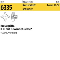 Industrial Quality Supplies DIN 6335 Kunststoff schwarz K 100