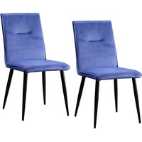 Hti-Living Stuhl Salinas Velvet Blau