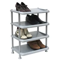 DanDiBo Ambiente Schuhregal Kunststoff 93873 Stapelbar Schuhablage Offen Schuhständer
