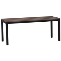Gürkan Garderobenbank 107225 schwarz, buche Holz 150,0 cm