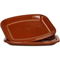 Mambocat 2er Set Servierplatte Ton 26x20cm 99526