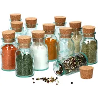Mambocat 12er Set Gewürzgläser grün 125ml + Korken -