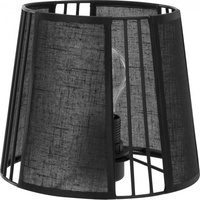Licht-Erlebnisse Lampenschirm in Schwarz konisch für Tischlampen sadi