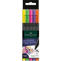 Faber-Castell Grip Finepen neon sortiert, 5er-Set (151603)