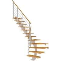 DOLLE Mittelholmtreppe Hamburg Buche Weiß GH bis 322 cm