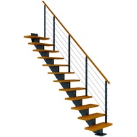 DOLLE Mittelholmtreppe Hamburg Eiche Anthrazit GH bis 322 cm