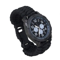 Mil-Tec Unisex – Erwachsene Paracord Schwarz, M