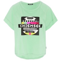 Chiemsee T-Shirt mit NO-SIGNAL-Print GRÜN XS