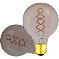 ISOLED E27 Vintage Line LED Roundbulb 95, smoky, 4W