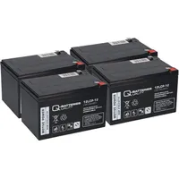 Q-Batteries Akku kompatibel Roller E-Scooter 1000 XL 4x 12LCP-12