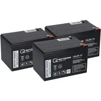 Q-Batteries 36V 3x 12LCP-12 12V-13Ah AGM BLEI AKKU kompatibel