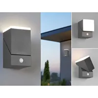 Meine wunschleuchte 2-er Set schwenkbare LED Außenwandleuchten mit Bewegungsmelder,
