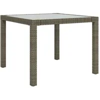 VidaXL Gartentisch 90 x 90 x 75 cm Grau