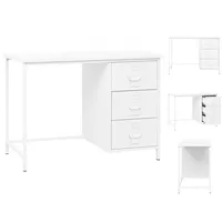 VidaXL Schreibtisch Industrie-Stil Weiß