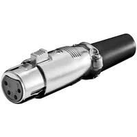 Goobay 11960 Mikrofonkupplung, 4Pin schwarz