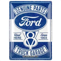 Nostalgic-Art Blechschild, Mehrfarbig, Metall, Rechteckig, 30x40x0.2 cm, Dekoration, Skulpturen