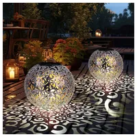 ETC Shop 2x LED Solar Außen Steck Lampen Hof