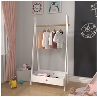 [en.casa] Garderobenständer Laxe 126 x 73 x 43 cm