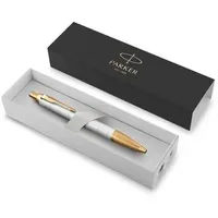 Parker Kugelschreiber IM Premium weiß/gold, Schreibfarbe: blau, 1 St.
