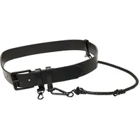 URBAN CLASSICS Unisex TB4638-Imitation Leather Belt With Key Chain