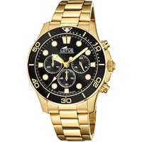 Lotus 18758/3 Herrenchronograph Edelstahl Gold, 45 mm