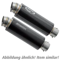 Shark exhaust SRC 4 Aluminium eloxiert schwarz 845062 für