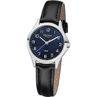 REGENT Damen Analog Quarz Uhr mit Leder Armband 12111163