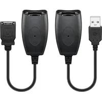 Goobay USB 2.0 Hi-Speed Verlängerungskabel, Schwarz - USB 2.0-Stecker