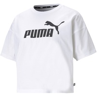Puma Essentials Cropped Logo T-Shirt Damen puma white XL