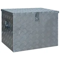VidaXL Aluminiumkiste 610 x 430 x 455 mm Silbern