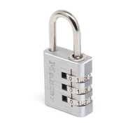 Master Lock Vorhängeschloss Aluminium, Grau, 3 x 6,5 x