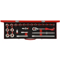 Gedore red Steckschlüssel-Satz 1/2" 10-32mm 24-teilig