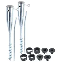Royal Gardineer Bodenhülse 2er-Set Metall Ø bis 66 mm